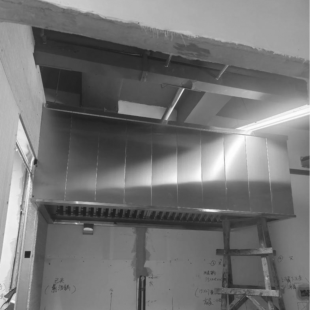 商用厨房设备排烟罩安装方法